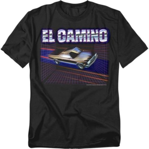 Мужская футболка Corvette Big & Tall Chevrolet El Camino 85 T-Shirt, цвет: Чёрный