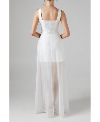 Women's Twill Mini Wedding Dress