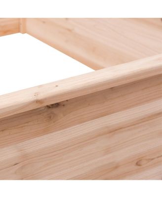 Wooden Garden Bed Vegetable Flower Raised Square Planter Kit Outdoor Garden