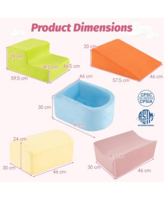 5-Piece Climb and Crawl Playset with Ball Pit for Kids