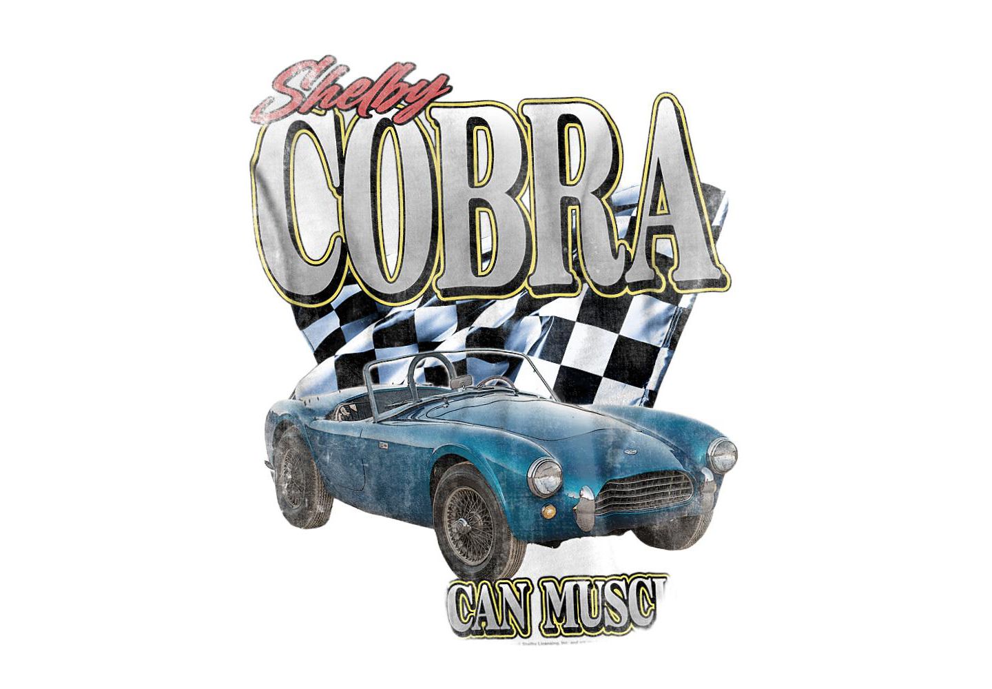 Мужская футболка Mustang Shelby Cobra American Muscle, цвет: Белый — фото 2