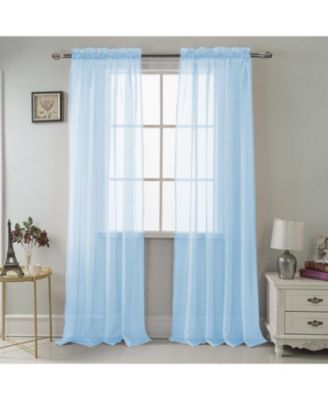 RT Designer Collection Celine Sheer Luxurious Modern Design Curtain Panel 54" x 84"