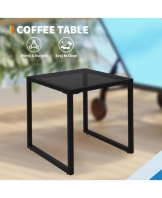 3-Piece Patio Chaise Lounge Set with Side Table, Adjustable Backrest, Pool & Outdoor Loungers, Set of 3