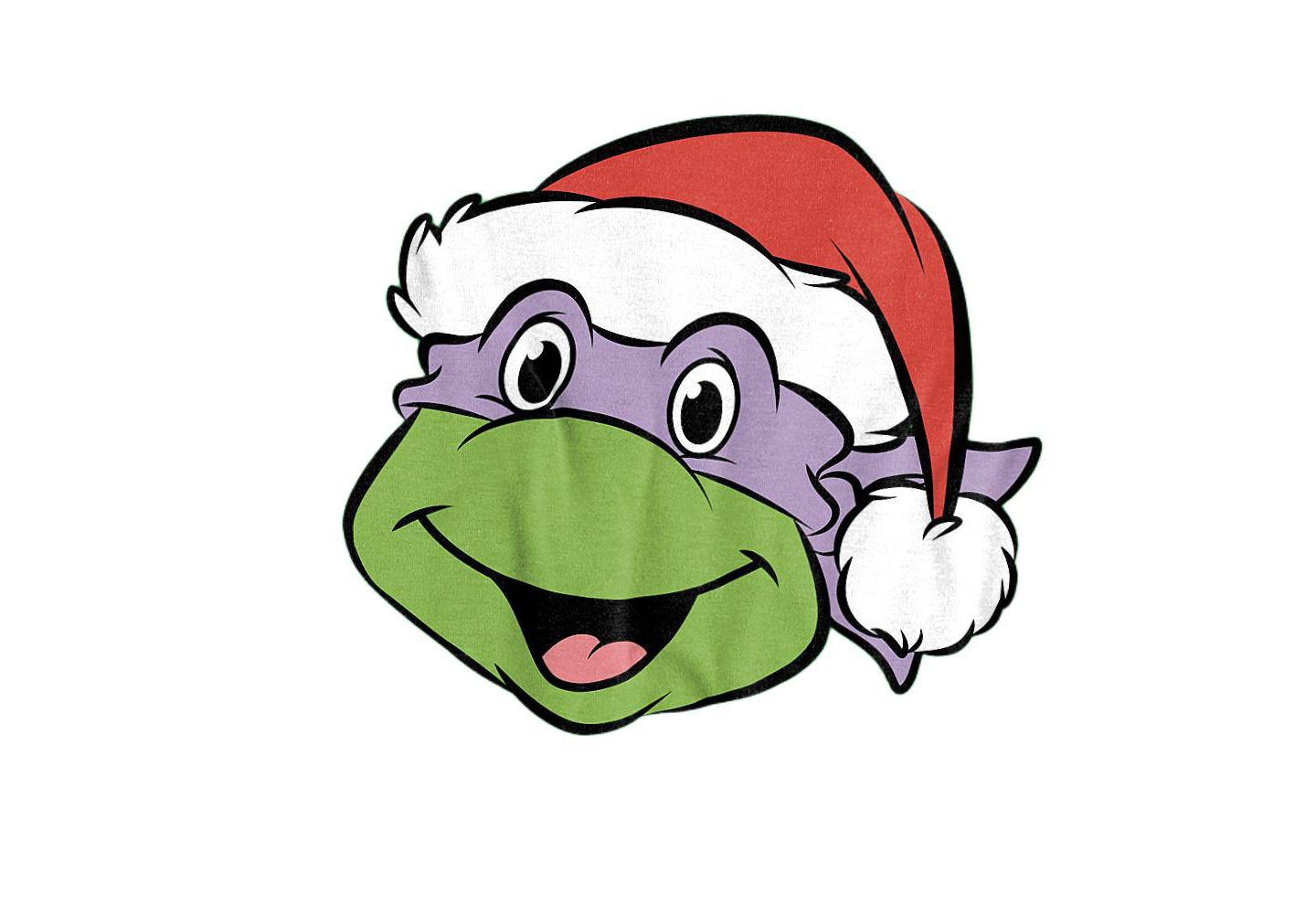 Мужская футболка Teenage Mutant Ninja Turtles Donatello Christmas Hat, цвет: Зелёный — фото 2