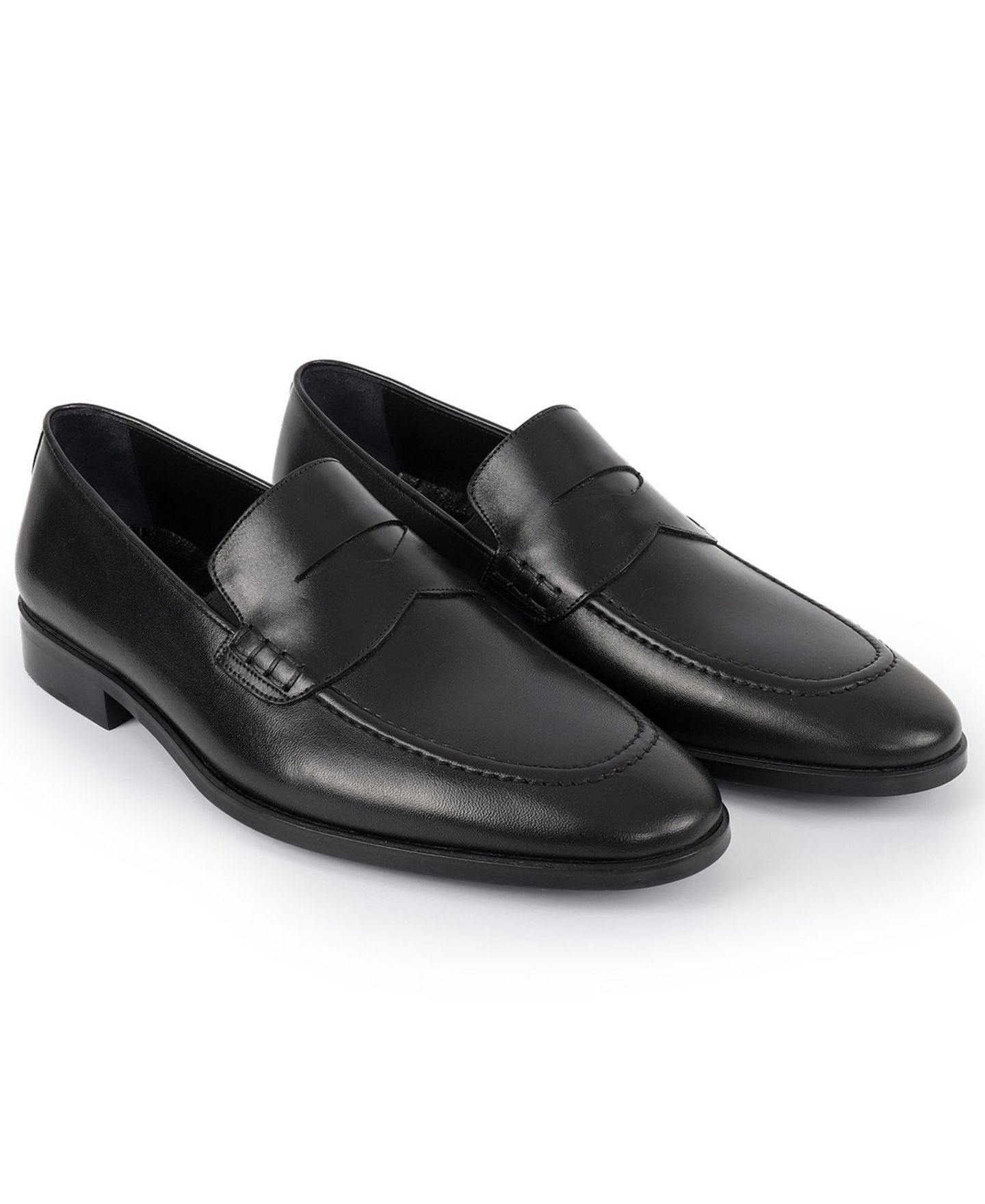 Мужские туфли VELLAPAIS Fulton Slip-On Penny, цвет: Чёрный — фото 6