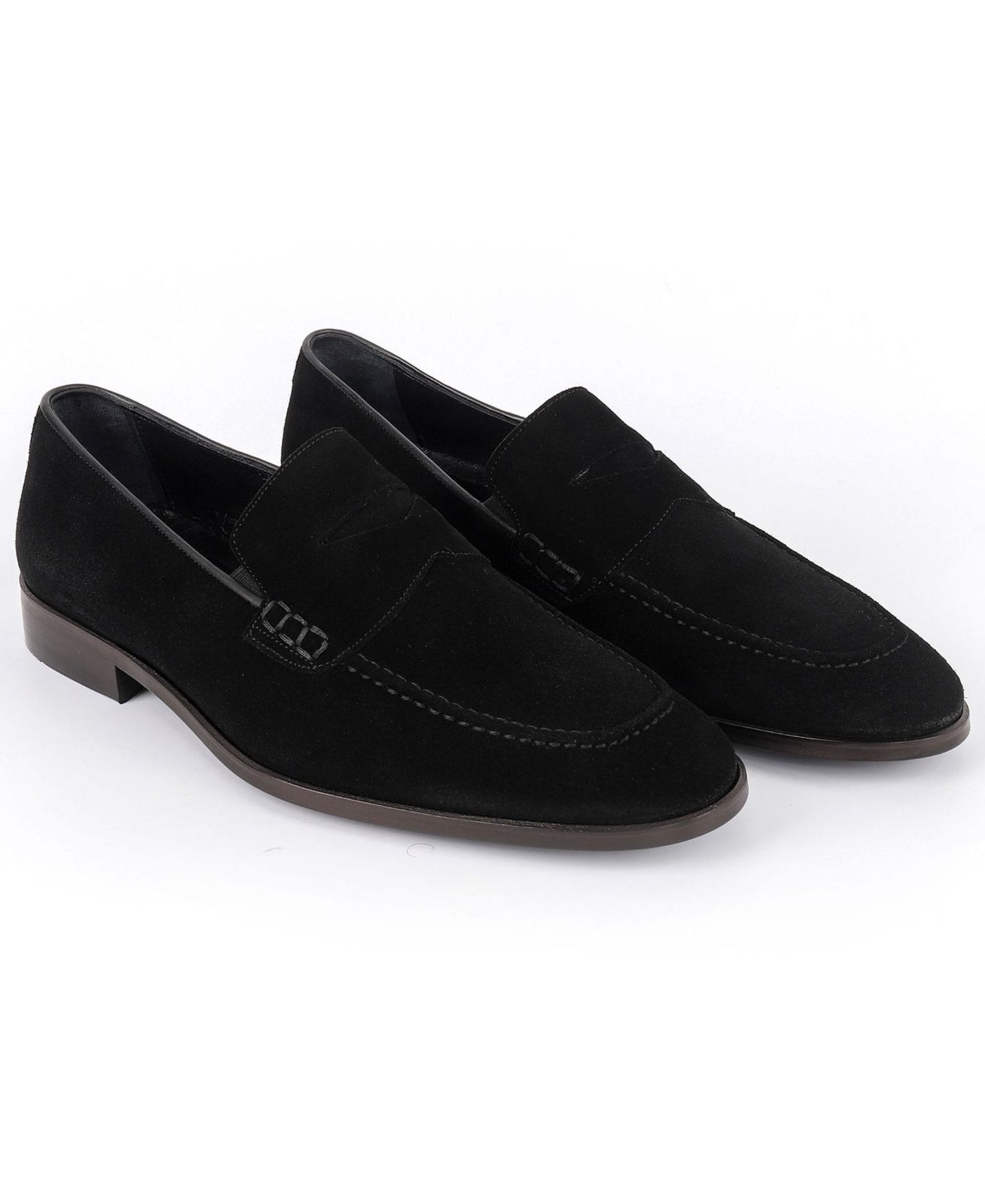 Мужские туфли VELLAPAIS Ganado Slip-On Penny, цвет: Чёрный — фото 5