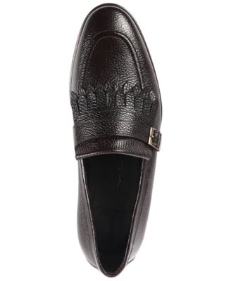 Men's Tortoise Monk Strap Slip-On Dress Loafers