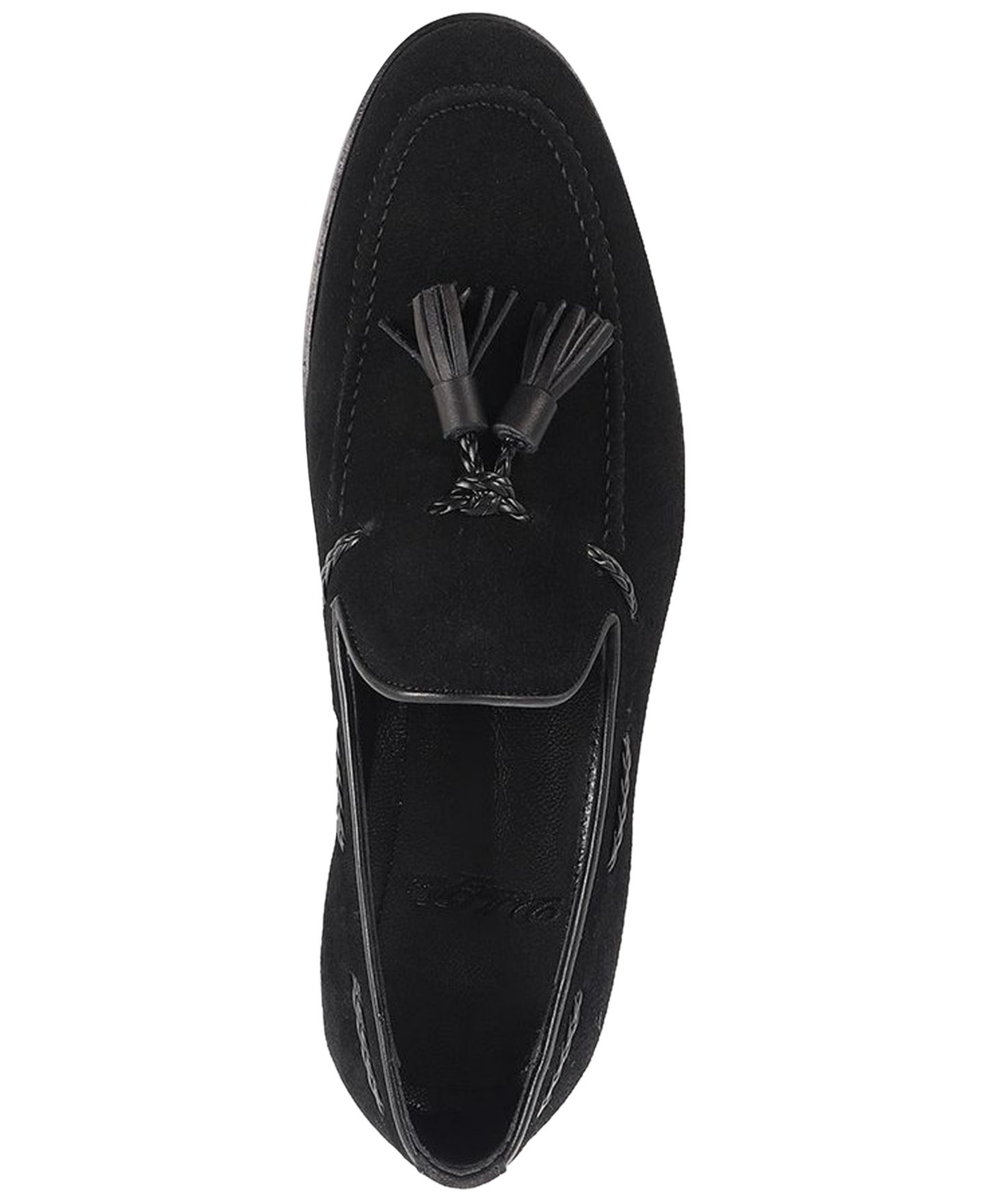 Мужские туфли VELLAPAIS Virginia Tassel Slip-On, цвет: Чёрный — фото 4