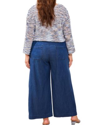 Plus Size Inclusive Audrey Jogger Wide-Crop Denim Jeans