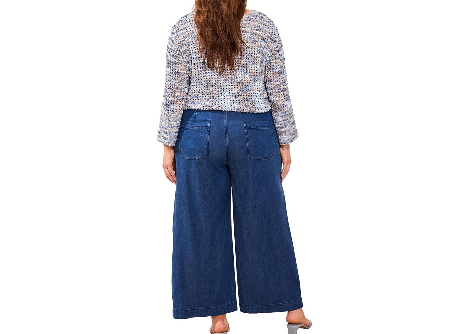 Plus Size Inclusive Audrey Jogger Wide-Crop Denim Jeans