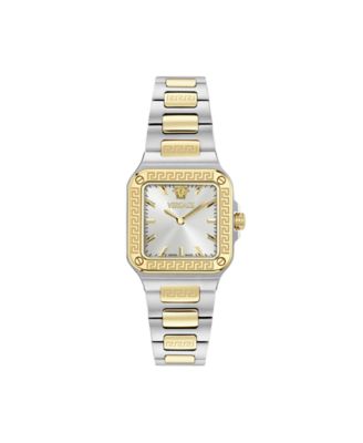 Women's Greca Edge Two Tone Bracelet Watch, 30x30mm