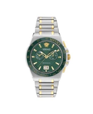 Men's Greca Reaction Two Tone Bracelet Watch, 43mm