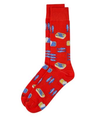 Men's Sardines Print Novelty Crew Socks
