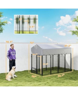 Large Outdoor Dog Kennel, Spacious Animal Shelter