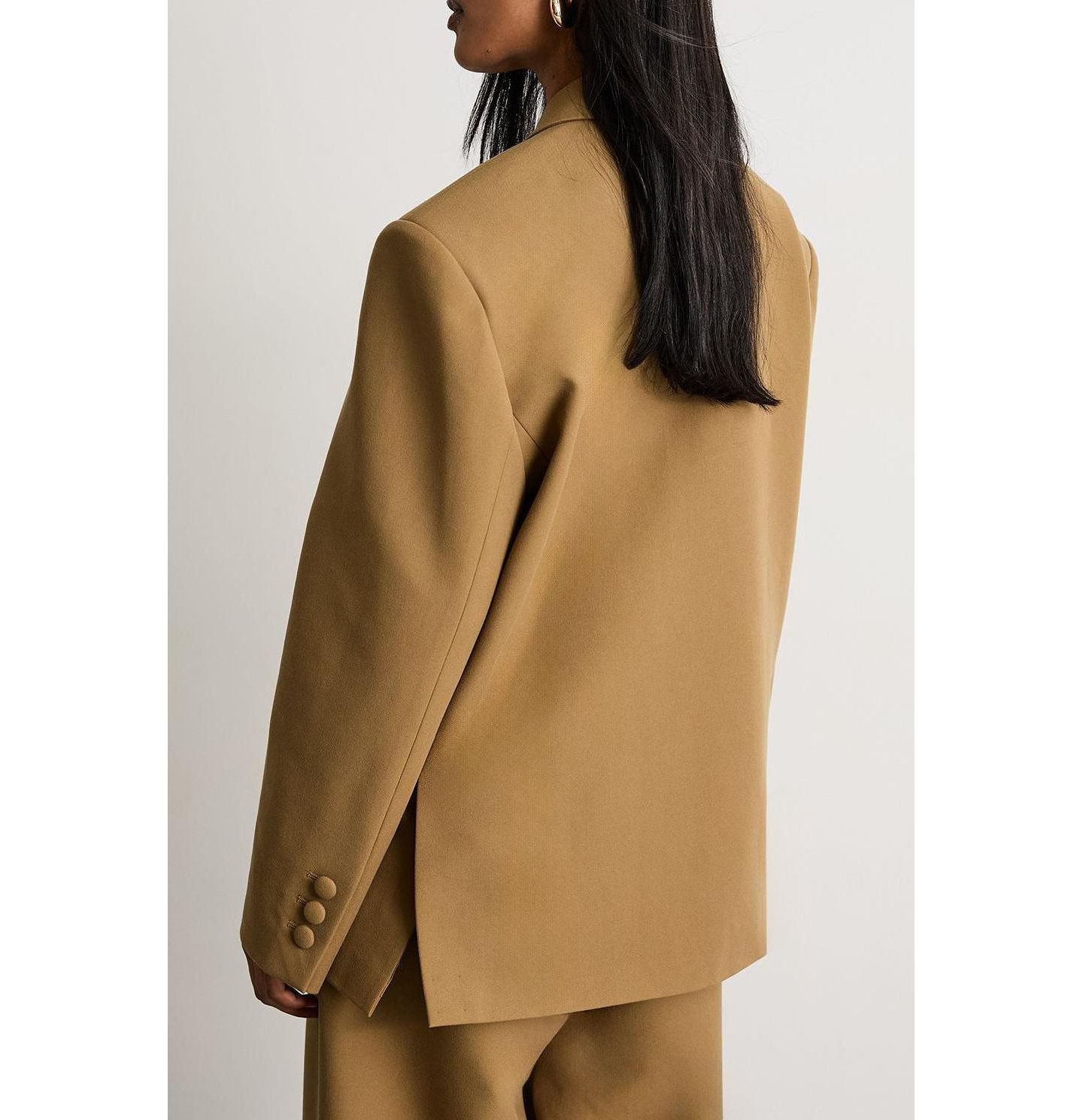 Женский пиджак Warehouse The Premium Oversized Tailored Blazer, цвет: Бежевый — фото 6