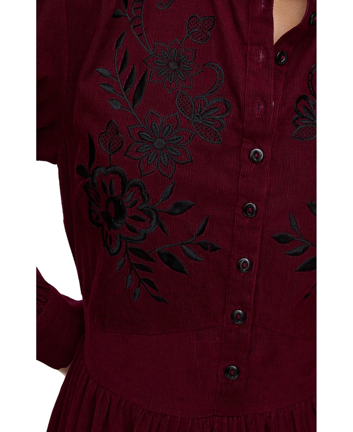 Raffya Women's Puglia Corduroy Midi Dress