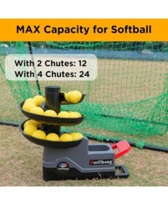 Replacement Ball Tracks for Baseball and Softball Pitching Machine 1 Pair of Extendable Chutes for Increased Loading Capacity