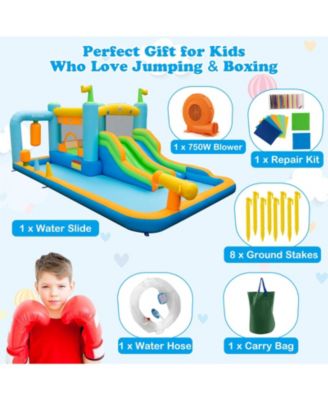 Giant Inflatable Water Slide for Kids Ages 3-10, 680W Blower Included