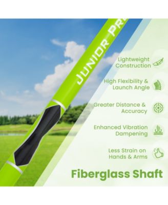 Kids Golf Club with Fiberglass Shaft & Headcover