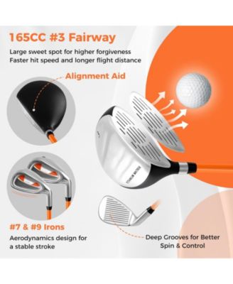 Junior Complete Golf Club Set for Kids Ages 8-10