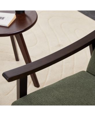 Mid-Century Modern Chair with Solid Wood Frame