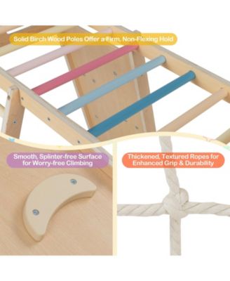 6-in-1 Kids Indoor Jungle Gym Playground for Ages