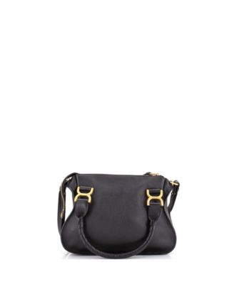 Small Marcie Satchel Leather