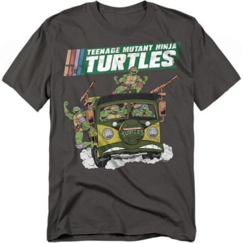 Мужская футболка Teenage Mutant Ninja Turtles Van, цвет: Угольный