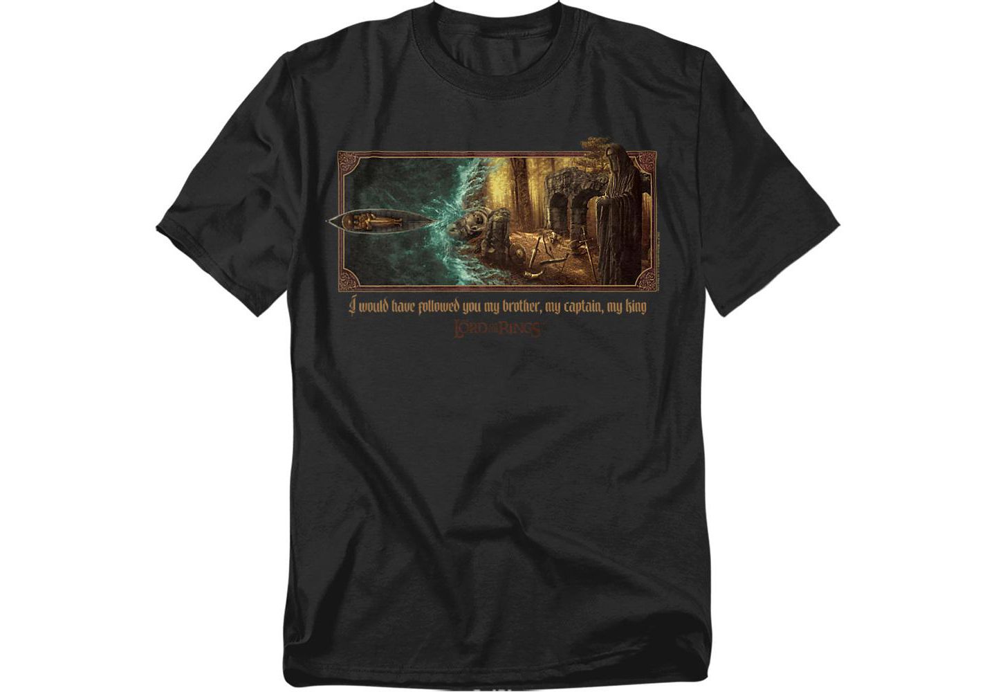 Мужская футболка Lord Of The Rings Big & Tall Epic Journey Boromir My King, цвет: Чёрный — фото 1