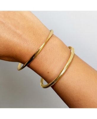 Classic Stretch Bangle 14K Gold-Plated