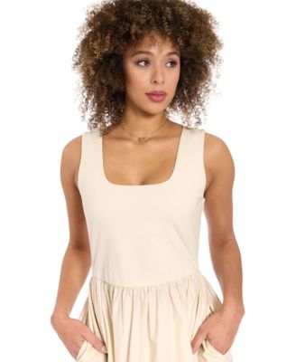 Women's Square Neck Midi Dress