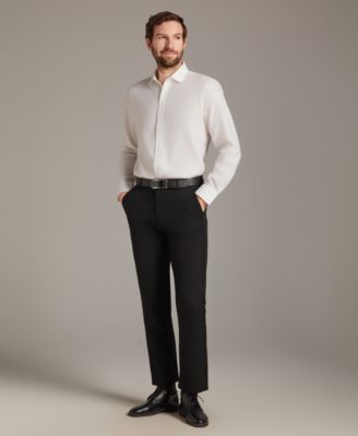 Men's Diamond Dobby Spread Collar Dress Shirt