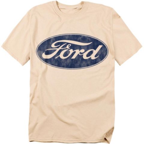 Мужская футболка Mustang Ford Bronco Logo, цвет: Кремовый