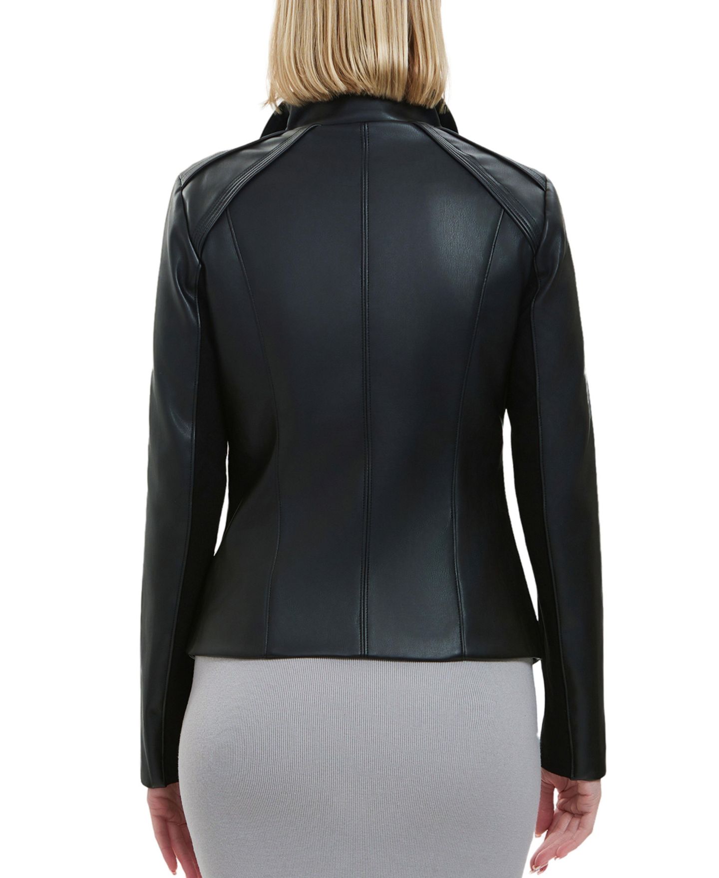 Женская куртка kimi + kai Faux Leather Moto, цвет: Чёрный — фото 3