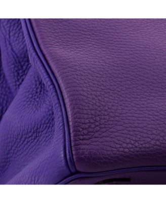 Birkin 35 Handbag Bicolor Clemence with Palladium Hardware