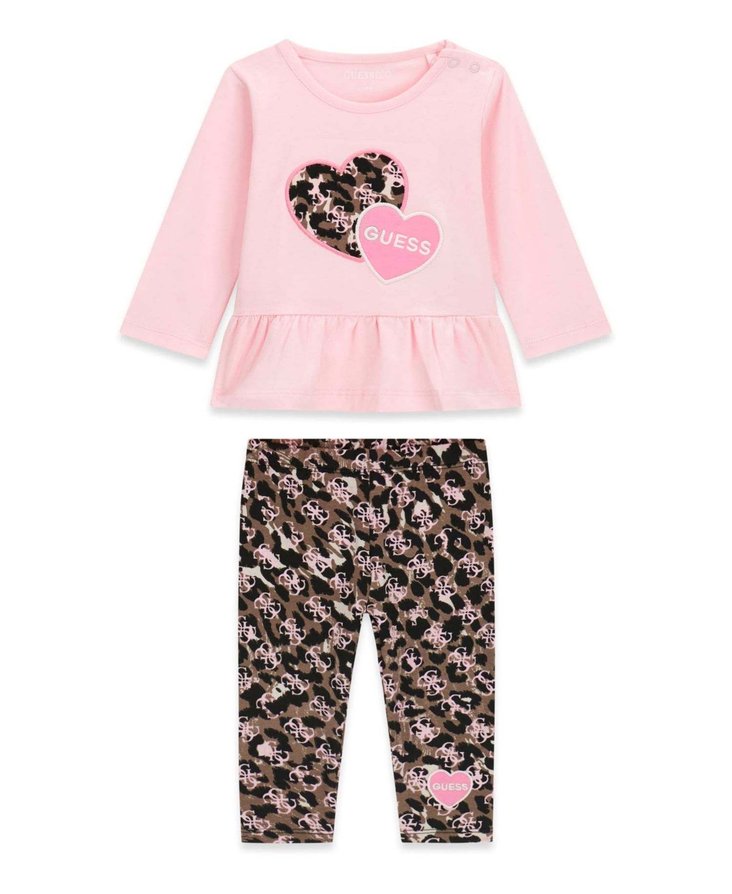 Baby Girls' Long-Sleeve Top and Legging, 2-Piece Set