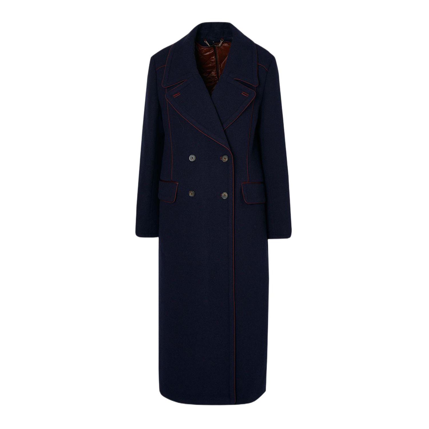 Women's Tailored Padded Lined Midi Coat