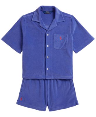 Girls' 7-16 Terry Shirt & Short, 2-Piece Set