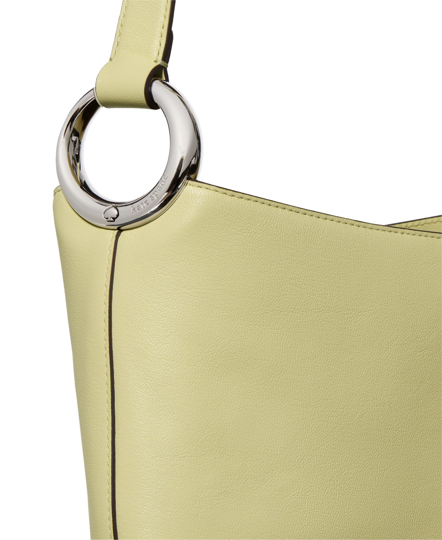 Женская сумка Kate Spade New York Halo Medium Smooth Leather Bucket, цвет: Pale Citron — фото 6
