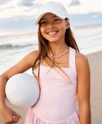 Girls'  YPB Drop Waist Printed Pull-On Mini Dress