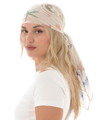 Satin Seashell Square Scarf