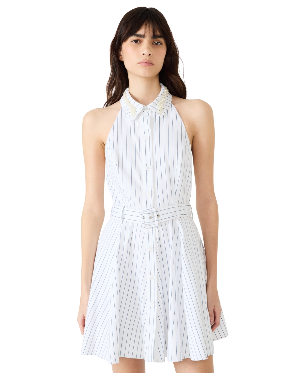 Steve Madden Juniors' Valor Collared Neck Mini Dress