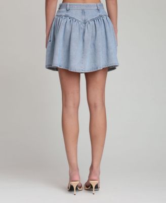 Women's Belted Mini Skirt