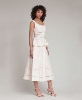 Women's Scoop Neck Peplum Top