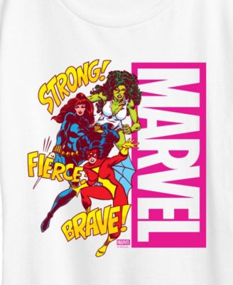 Plus Size Marvel Sound Effects Short-Sleeve Graphic T-Shirt