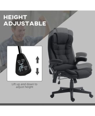 6 Point Vibrating Massage Office Chair with Lumbar Heat