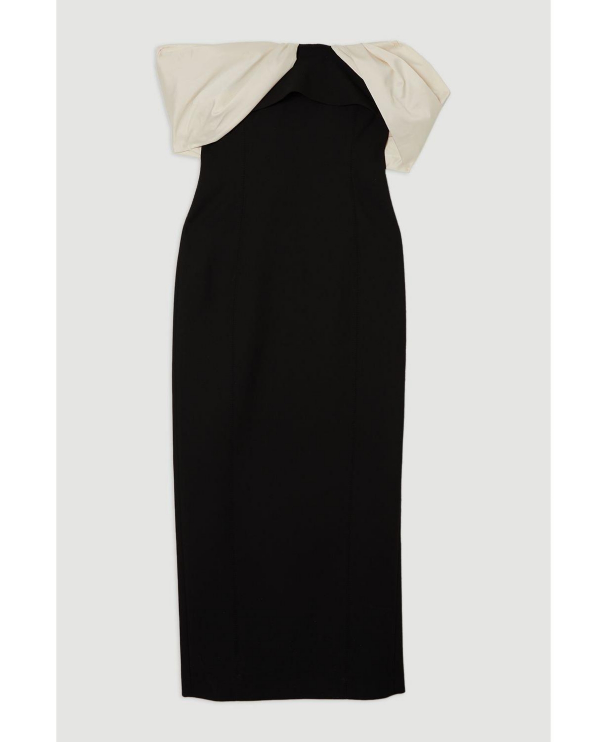 Karen Millen Women's Tailored Taffeta Sleeve Maxi Dress