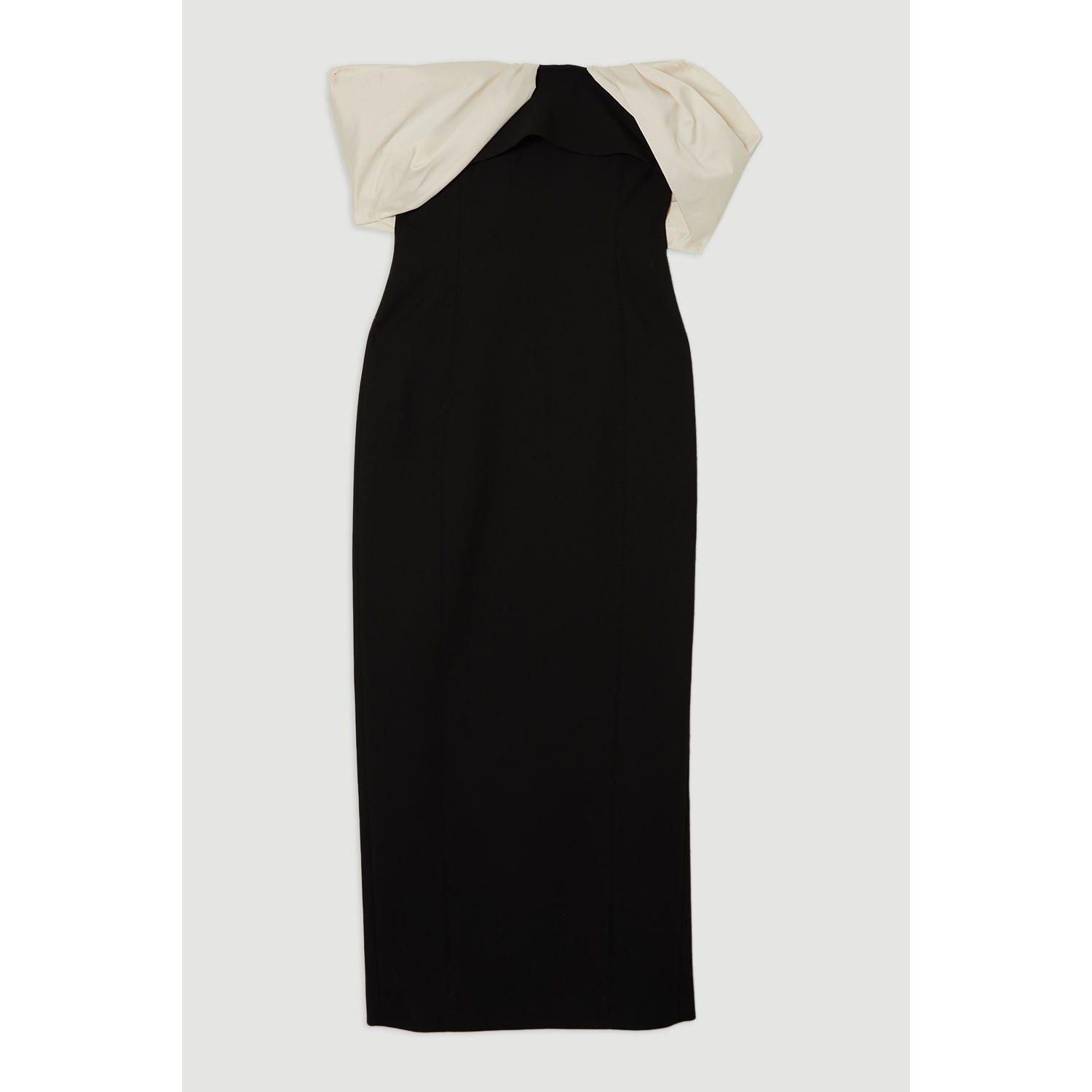 Women's Tailored Taffeta Sleeve Maxi Dress