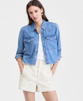 Women's Cotton Eyelet Shorts