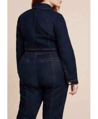 Women's Zip Front Denim Jacket